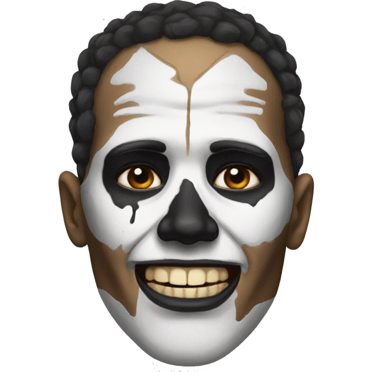 A skull face paint men emoji