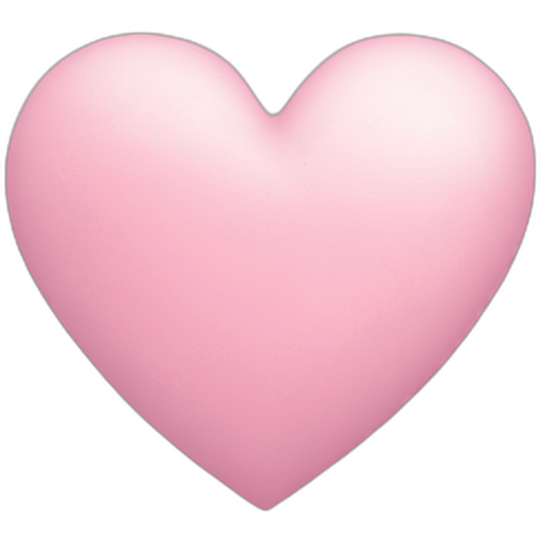 Pastel pink heart  emoji