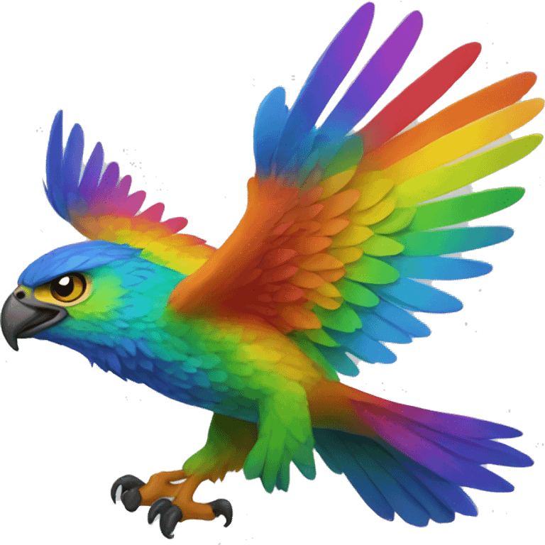 Rainbow Hawk emoji