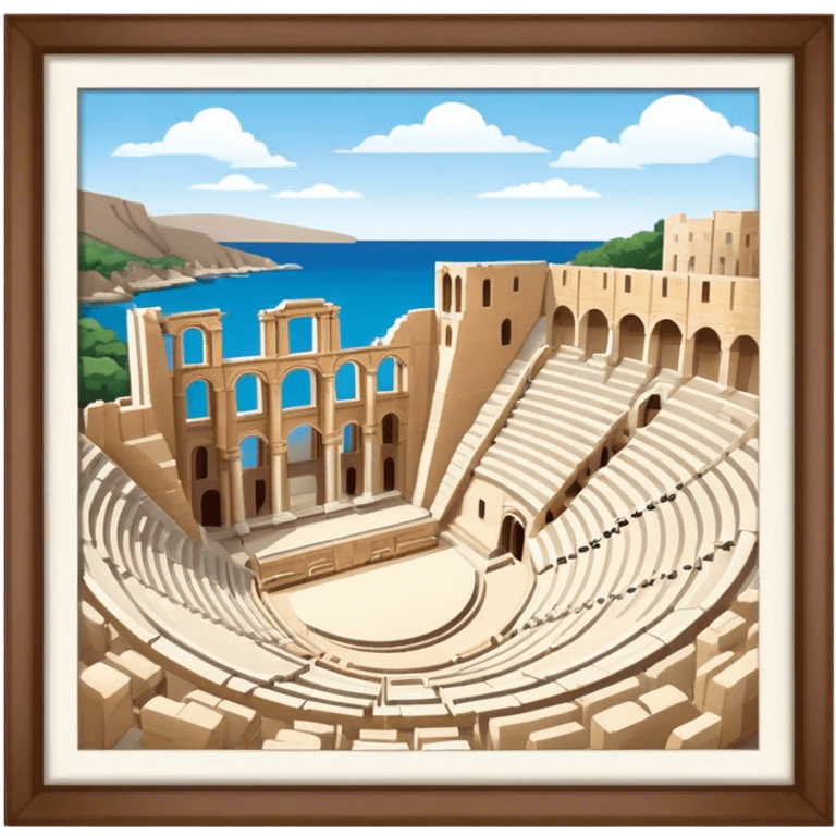 Cinematic Realistic Odeon of Herodes Atticus Emoji emoji