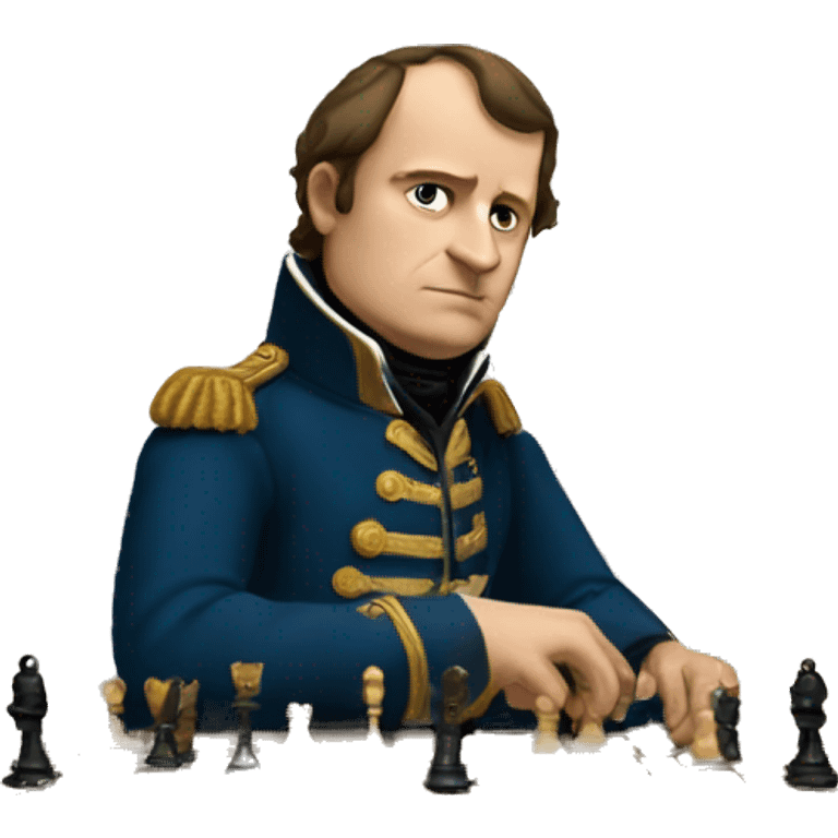 Napoleon playing chess emoji