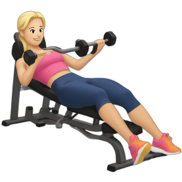 Hip thrust gym emoji