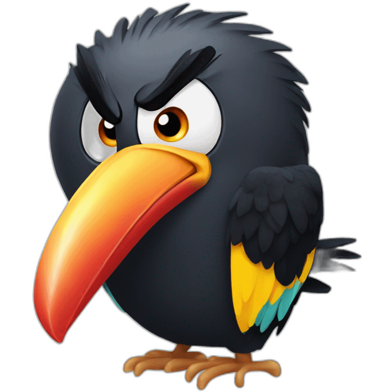 angry birds toucan emoji