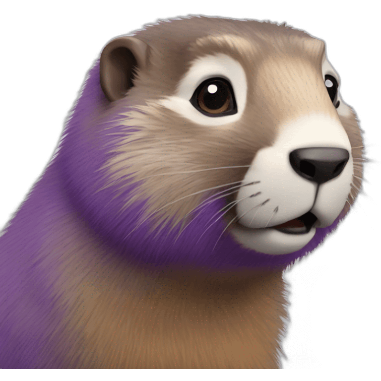 marmot-with-purple-fur emoji