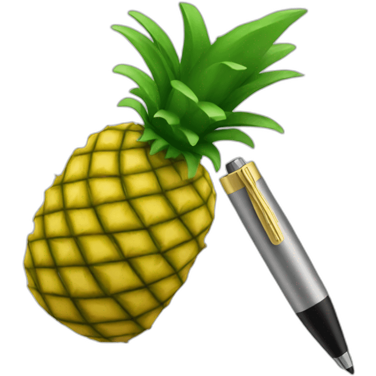 Pineapple pen emoji