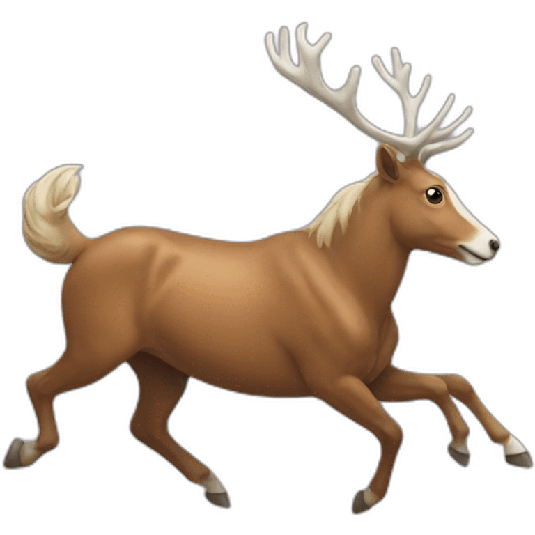 Cerf qui gallope emoji