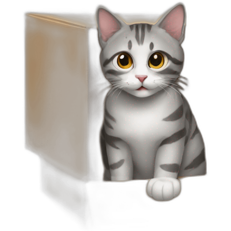 cat live in the box emoji