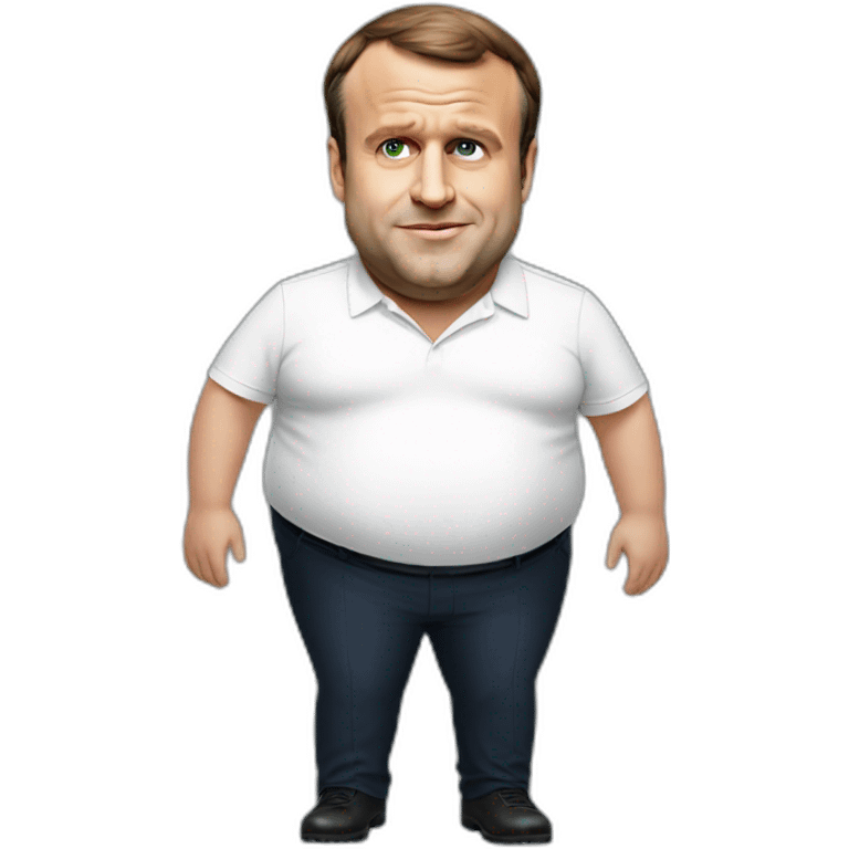 emmanuel macron extremely fat emoji