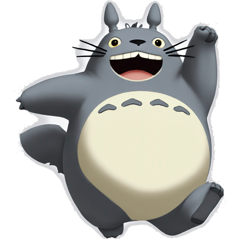 Totoro dancing emoji