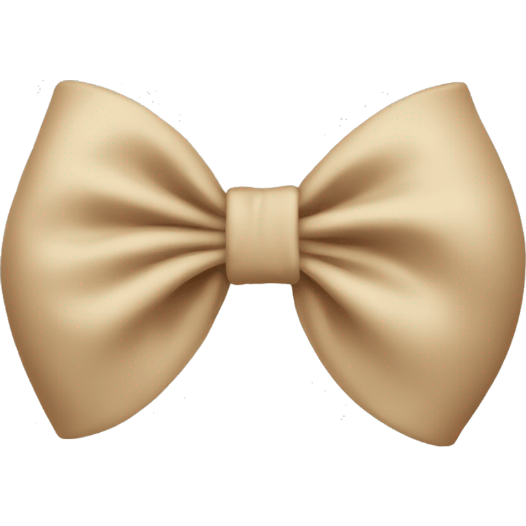 Beige bow emoji