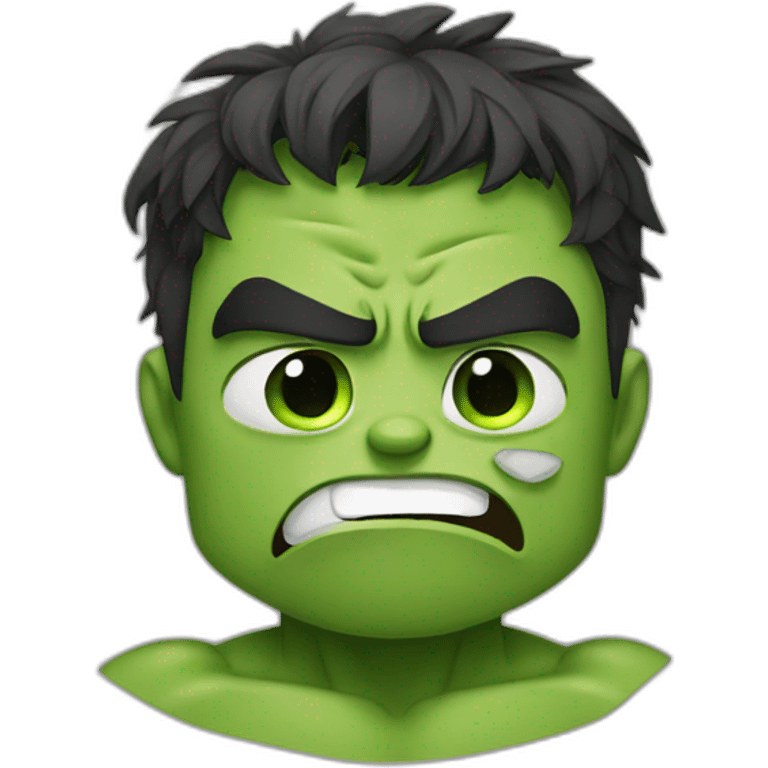 Hulk crying emoji