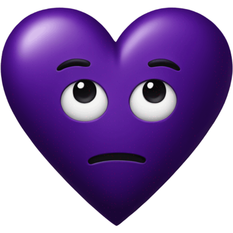 Dark Purple Heart emoji