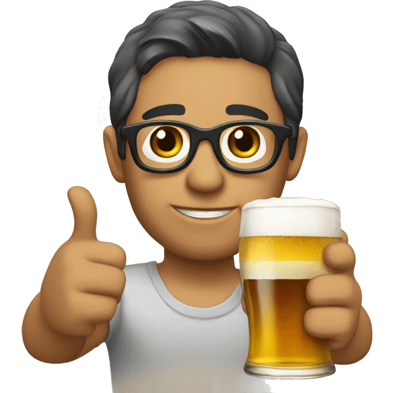 Still live with small Beer Glas emoji