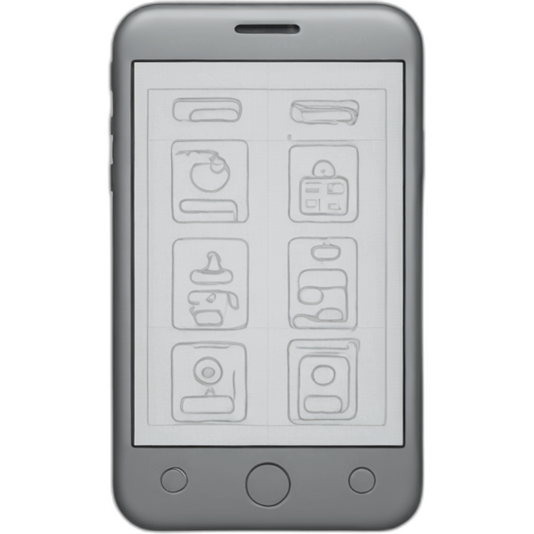 mobile wireframe emoji