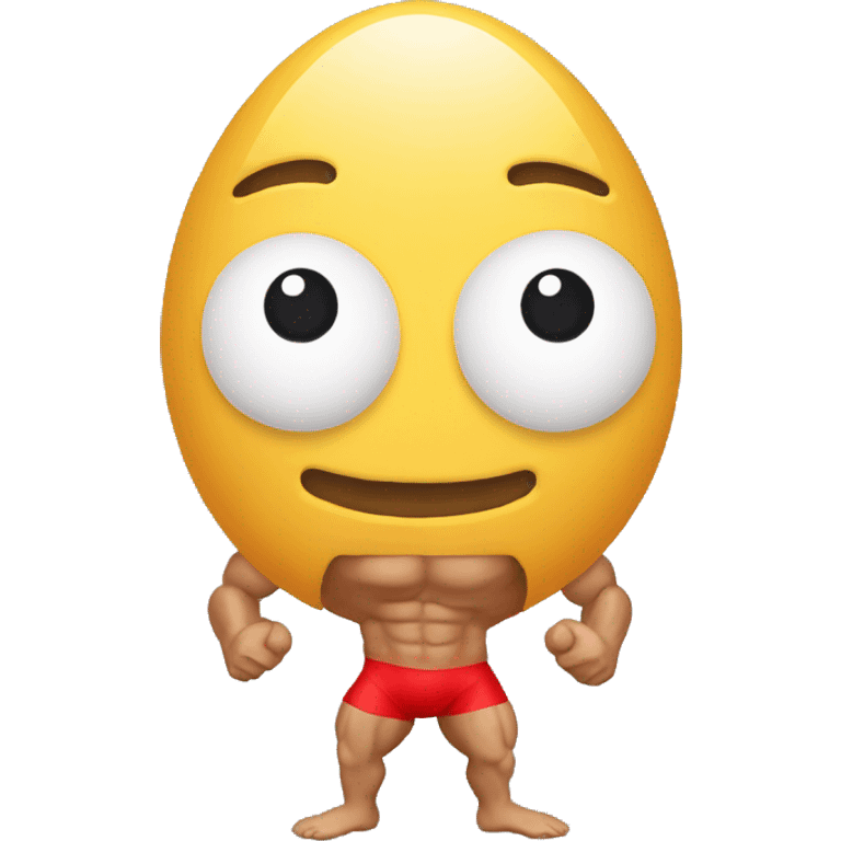 Bodybuilding eggs emoji