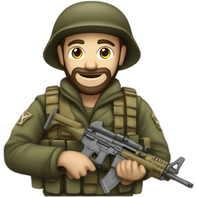 jewish combat solider magen david emoji