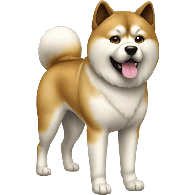 Akita Dog Breed Full Body emoji