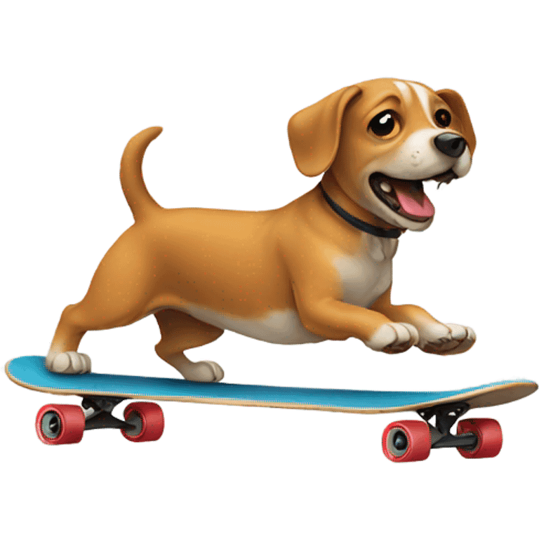 dog skateboarding  emoji