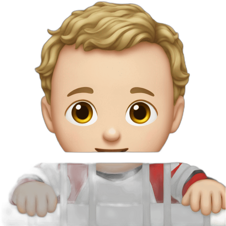 Jonathan Toews as a toddler in a crib emoji