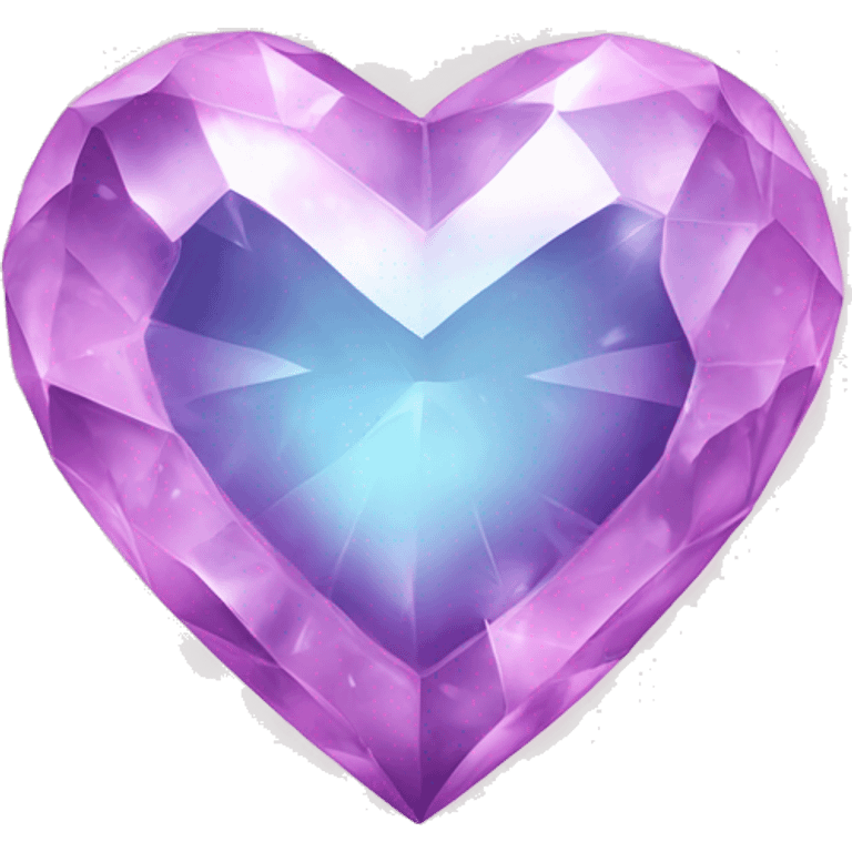 Crystal heart emoji