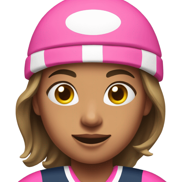 Pink rugby woman emoji