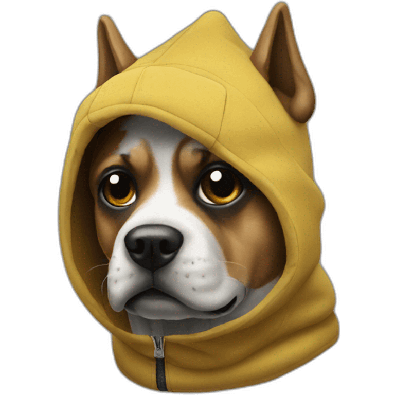 dog ski mask and hood emoji