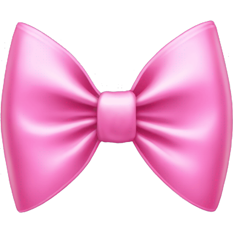 Coquette pink bow emoji