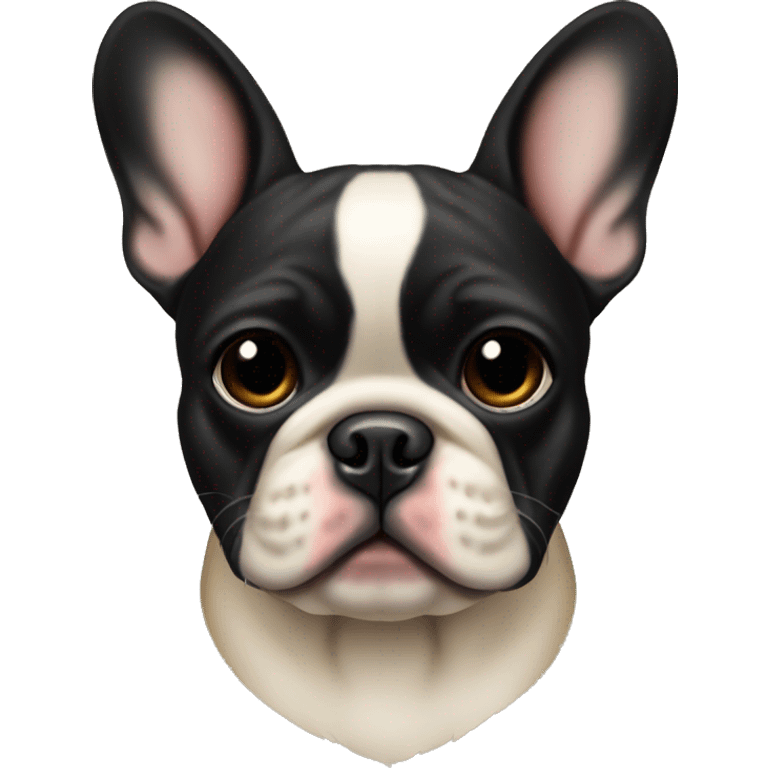 black masked fawn french bulldog  emoji