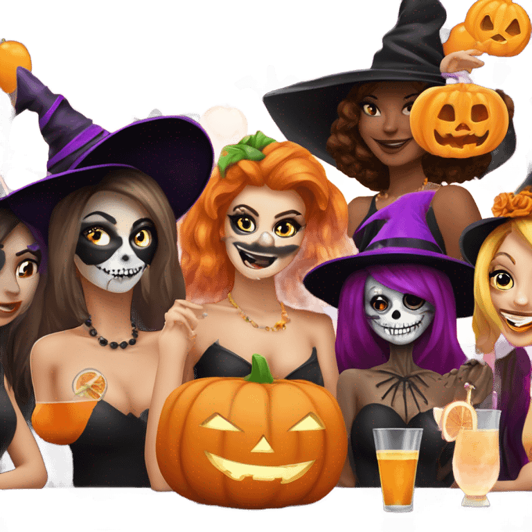 Halloween bachelorette party  emoji