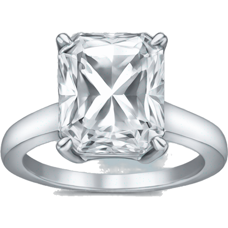 Radiant cut ring  emoji