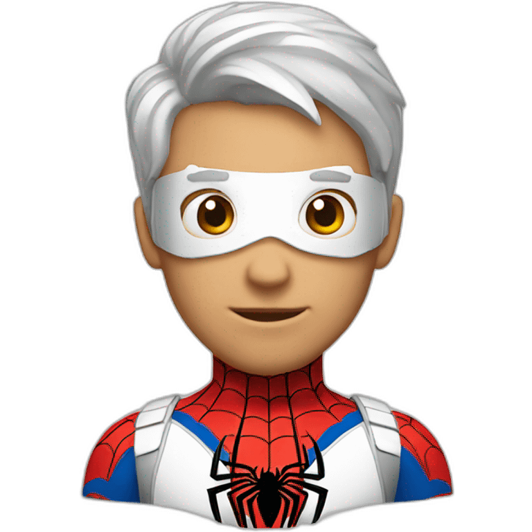 Spiderman in white emoji