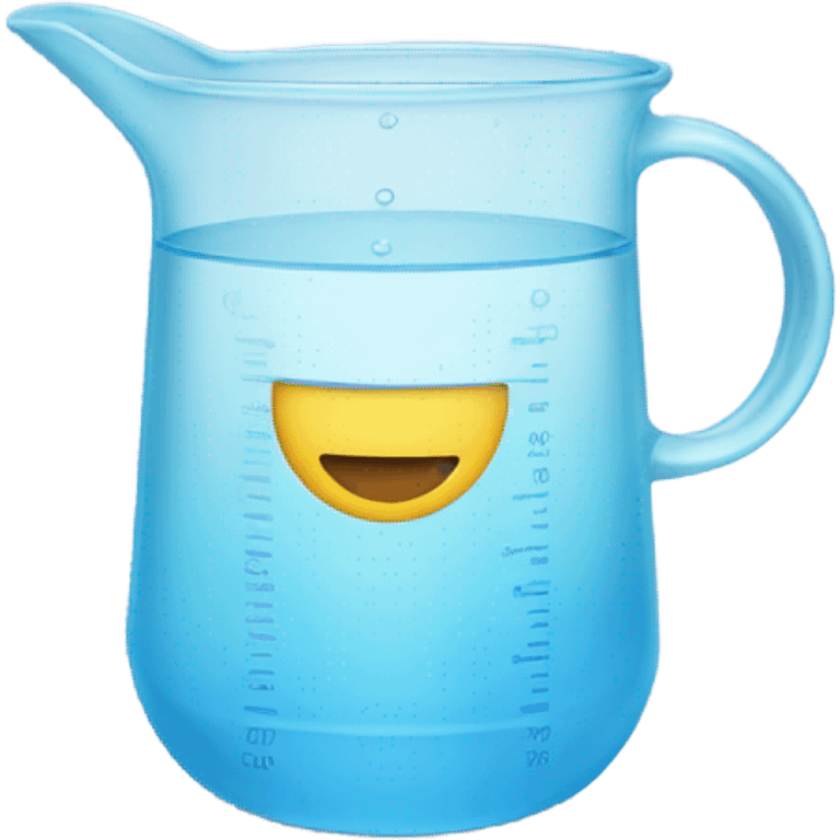 measuring cup filled with half water emoji