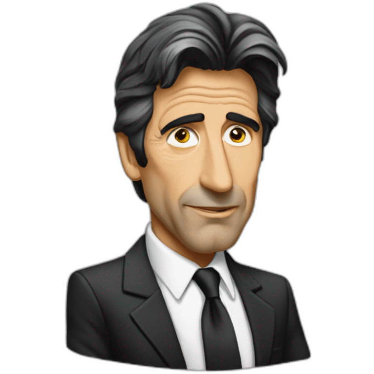 al pacino cartoon wearing suit emoji