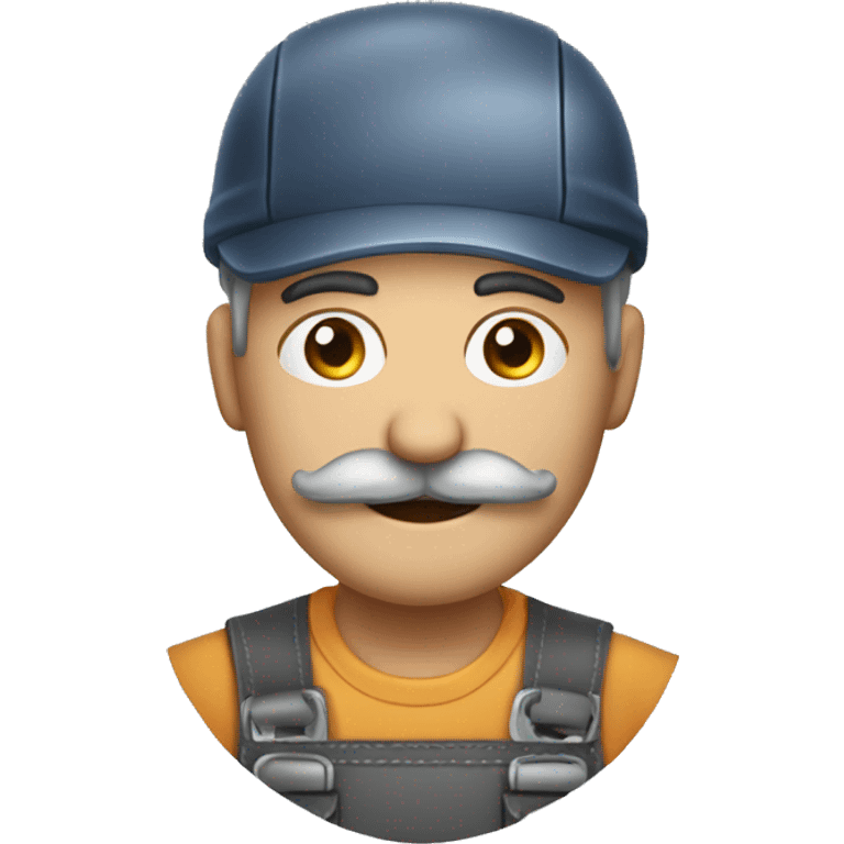 repairman with mustache emoji