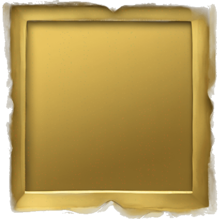 picture frame gold square with patterns emoji