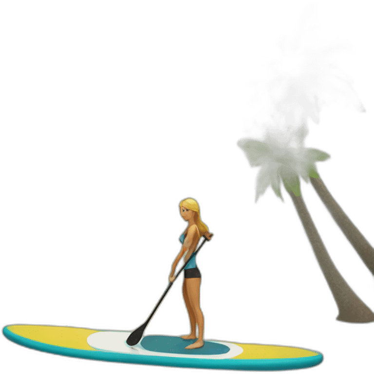 Stand up paddle board emoji