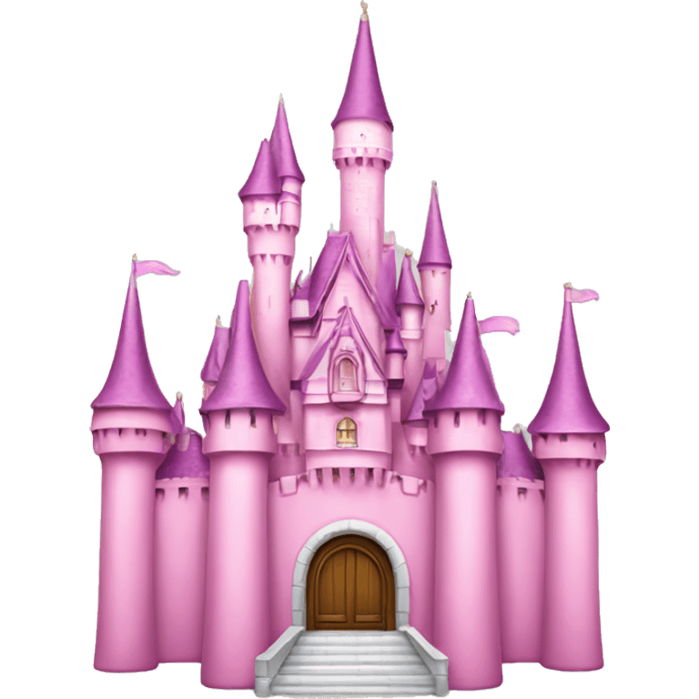 Pink Disney castle emoji