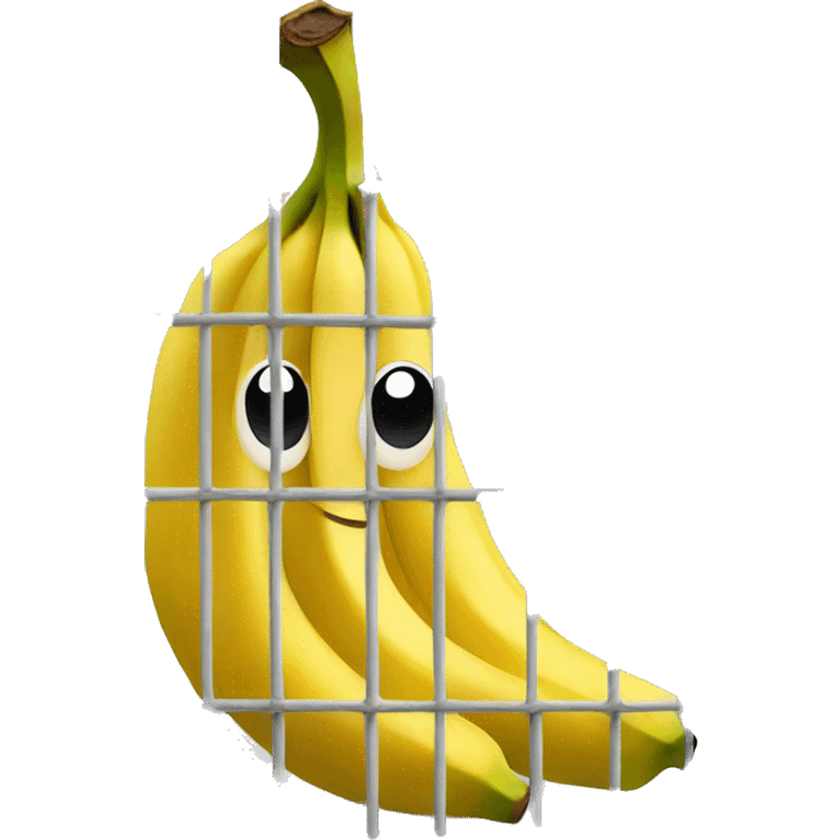 Banana inside cage emoji