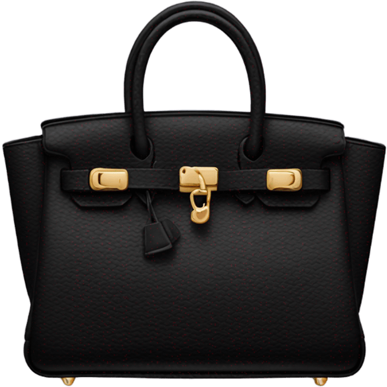 Black birkin bag emoji