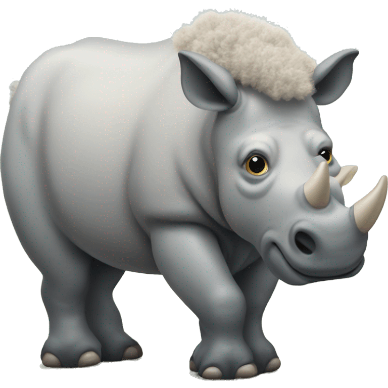 wooly rhinoceros emoji