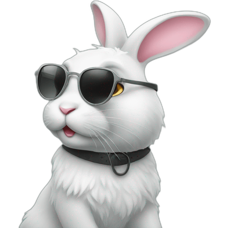 cool bunny emoji