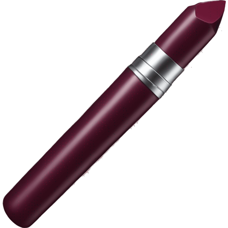 Burgundy lipstick stick emoji