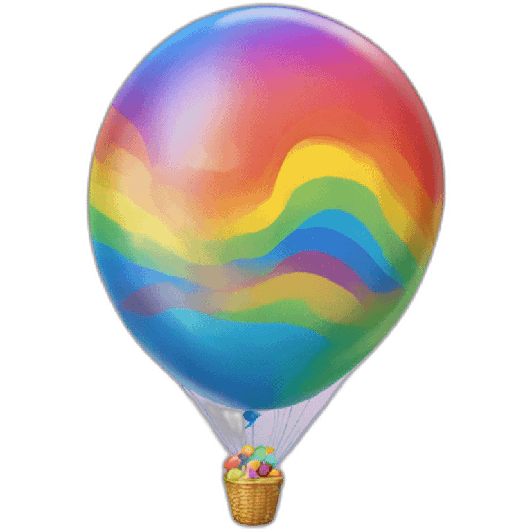 rainbow balloon emoji