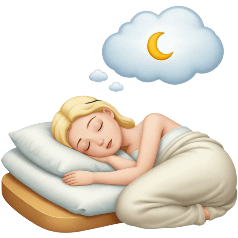 Dreaming of you while sleeping  emoji