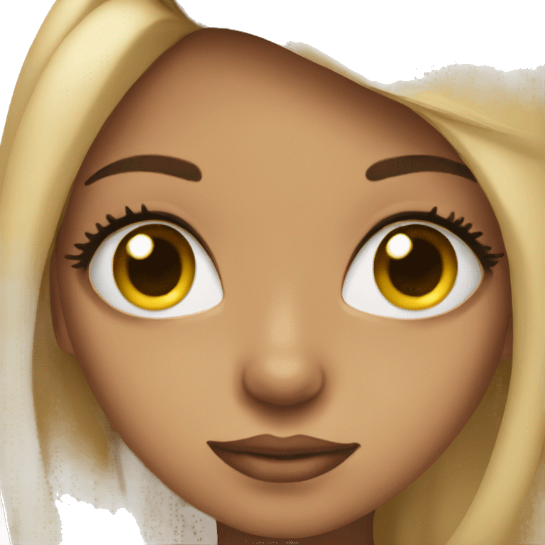 Girl with lashes emoji