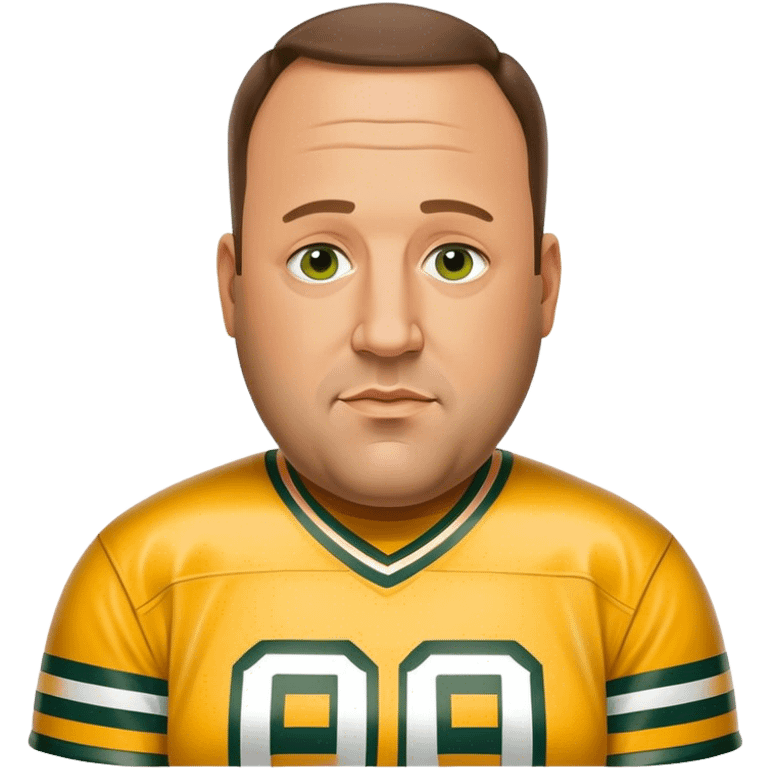 Kevin James as a Green Bay packers fan emoji