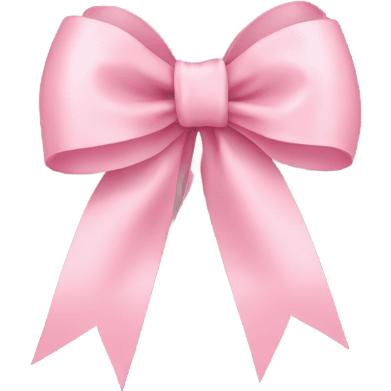 light pink ribbon bow emoji