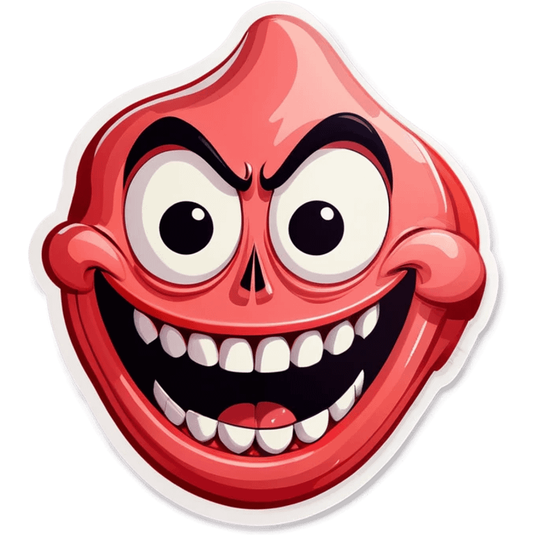 Evil baloney emoji