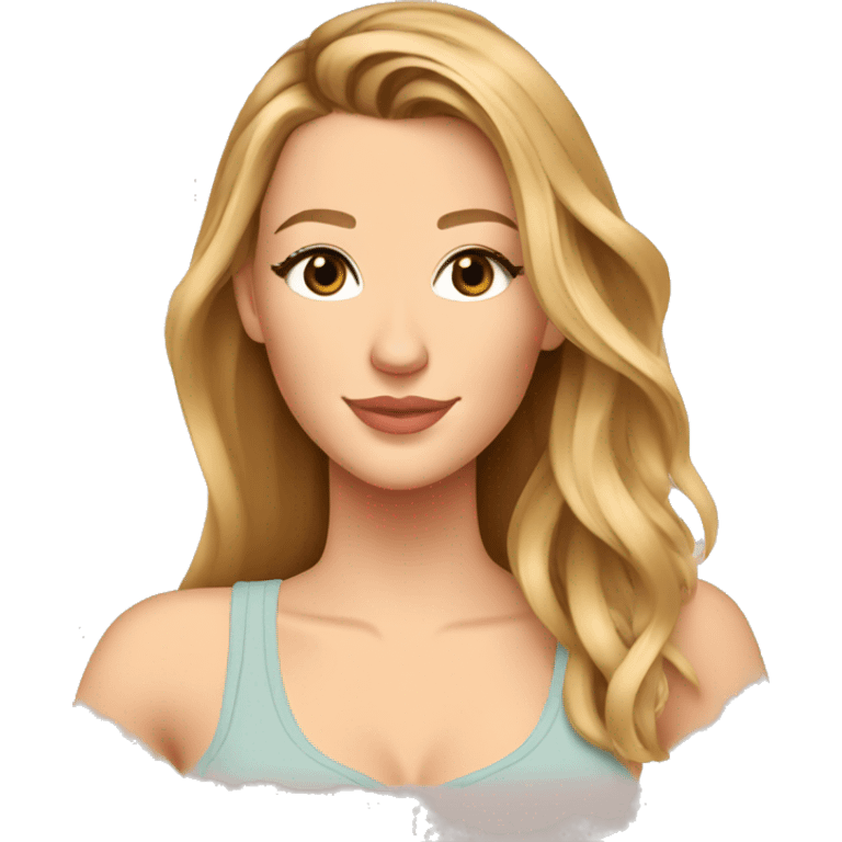 blake lively cartoon wearing tank top emoji