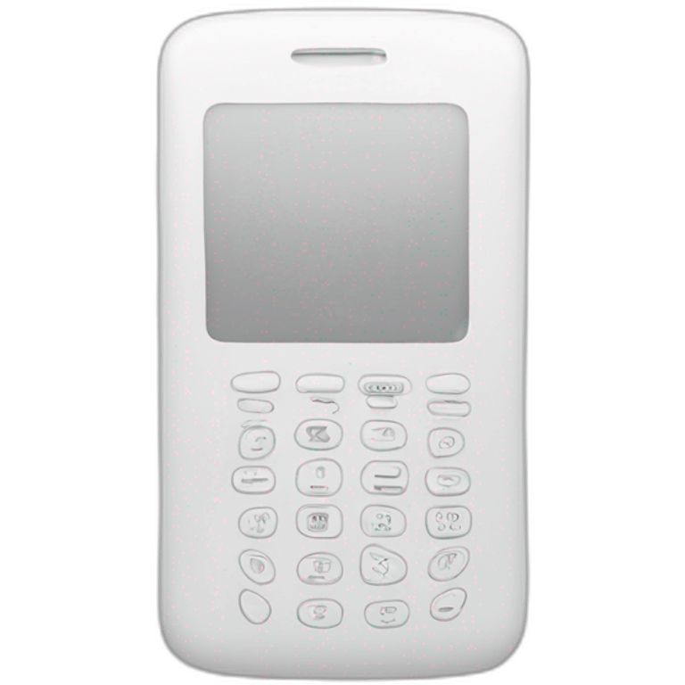 phone white simple emoji